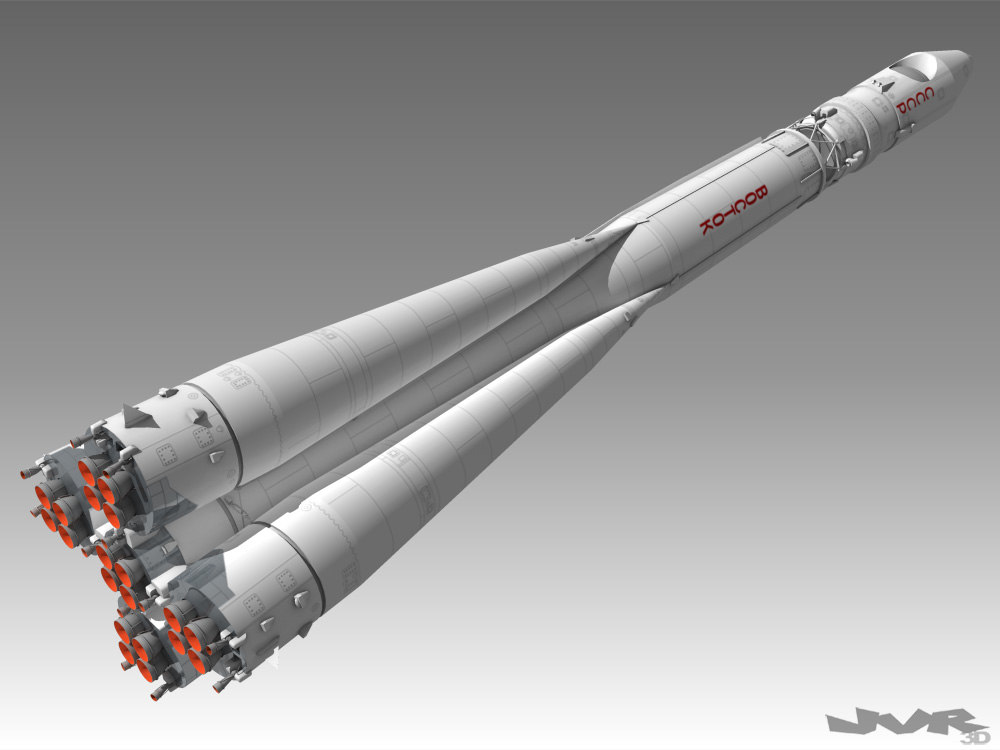 vostok 1 rocket space 3d max